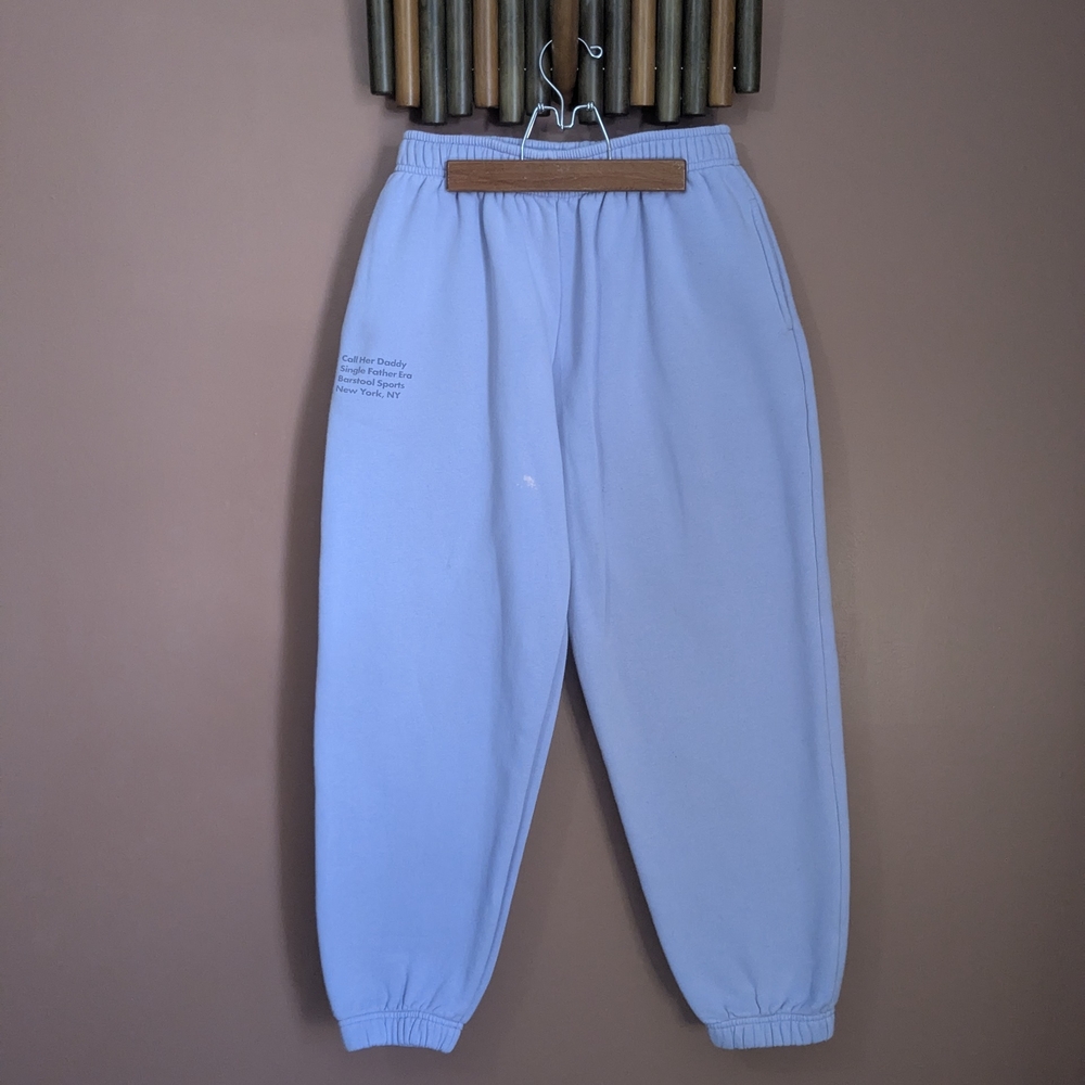 Light Blue Elastic Joggers
